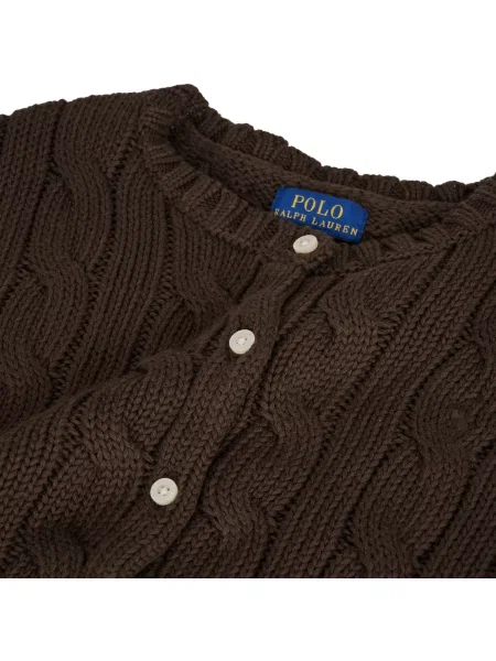 Kardigán Polo Ralph Lauren hnedá
