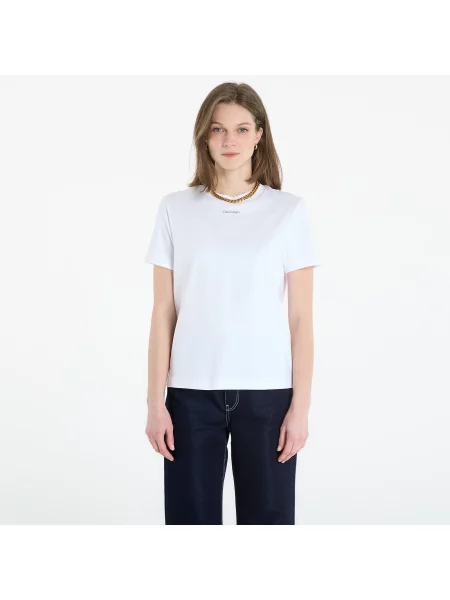 Tričko Calvin Klein Ss Classic Logo Tee Bright White L bílé
