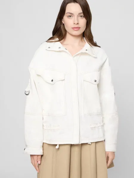 Джинсова куртка Boss біла