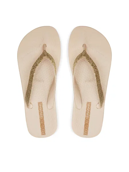 Вьетнамки Ipanema с сеткой бежевые