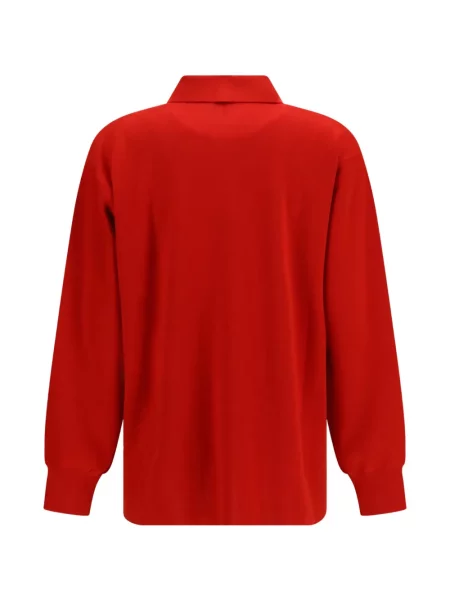 Tricou polo Loewe cu broderie roșu