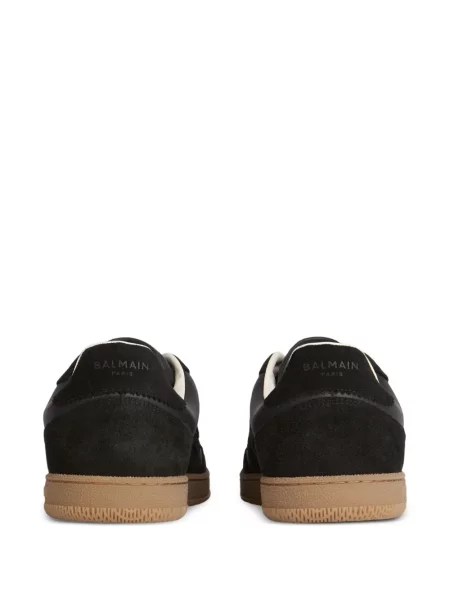Sneakerși Balmain din piele de căprioară negru