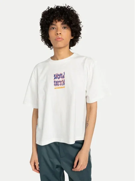 Element Tricou Second Nature W alb