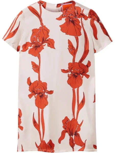 Mała mały sukienka mini La Doublej garniturowa pomarańczowa