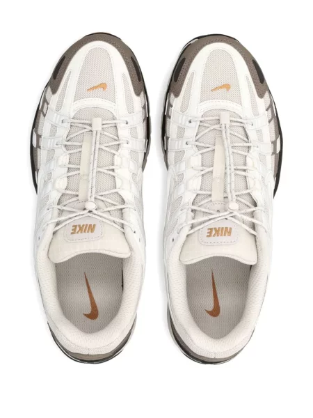 Sweter Nike zamszowy plisowany z nadrukiem brązowy