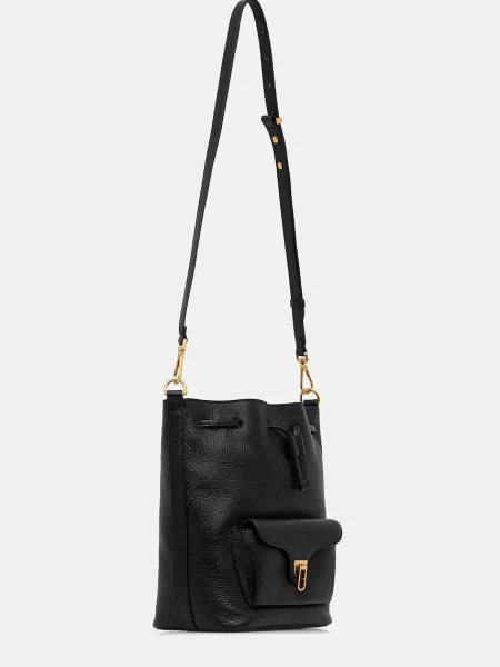 Кожаная сумка Coccinelle коричневая