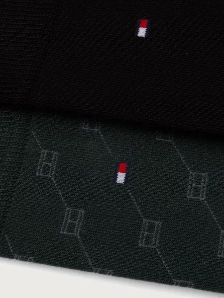 Tommy Hilfiger ponožky pánske s bavlnou zelená