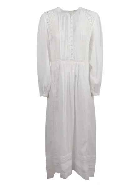 Rochie Marant Etoile plisată din dantelă de costum alb