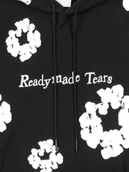 Hanorac cu glugă Denim Tears cu glugă negru