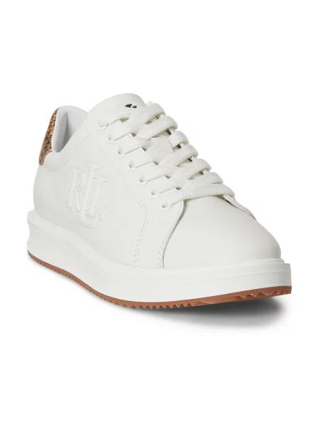 Sneakerși Lauren Ralph Lauren alb
