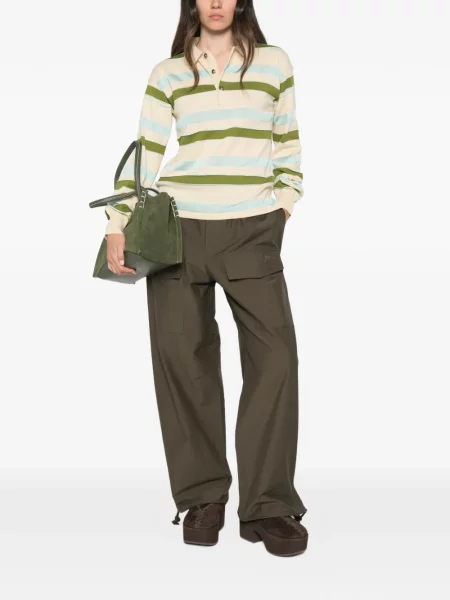 Lung tricou polo Jw Anderson cu dungi