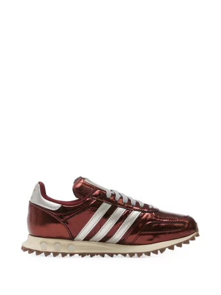 Top Adidas cu broderie alergare din jerseu negru