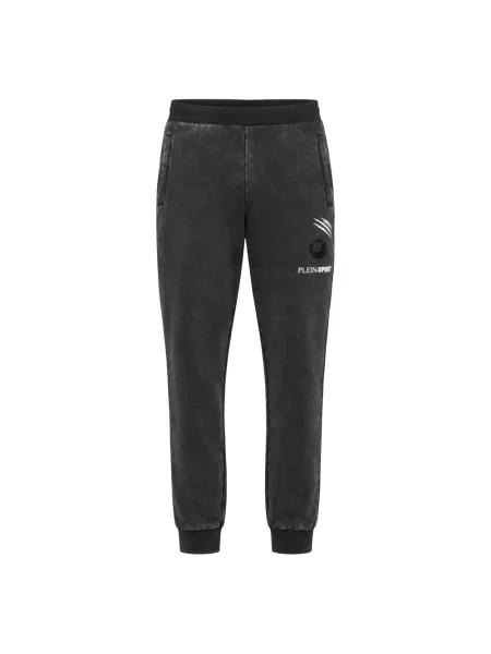 Joggery Plein Sport polarowe czarne