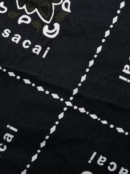 Панталон Sacai с принт синьо