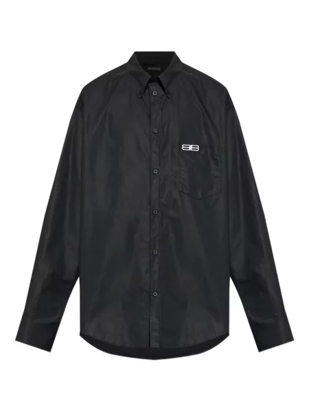 Cămașă Balenciaga cu broderie negru