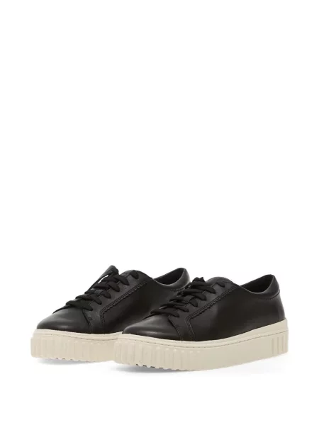 Sneakerși Clarks din piele cu platformă negru