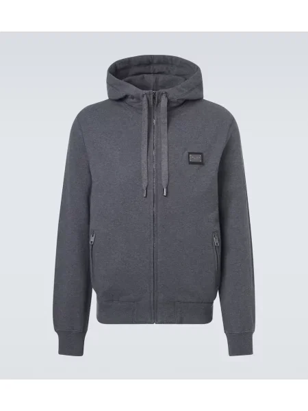 Hanorac cu glugă Dolce&gabbana din jerseu gri