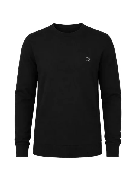 Pulover Uominitaliani cu broderie negru