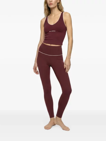Leggings Karl Lagerfeld roșu