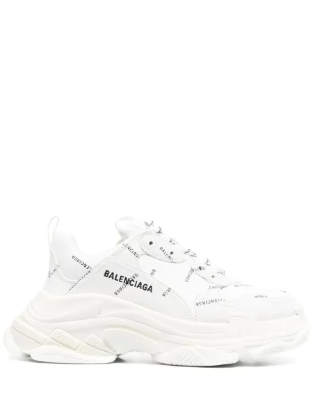 Sneakerși Balenciaga Triple S alb