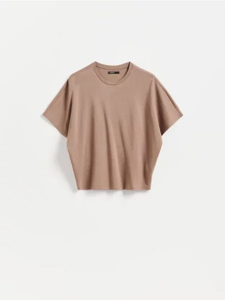 Reserved Tricou oversized cafeniu