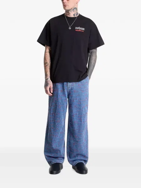 Pantaloni Pleasures albastru