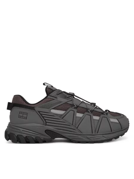 Tommy Jeans Сникърси Tjm Outdoor Runner сив