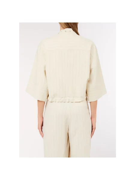 Kurtka Liu Jo w paski beżowa