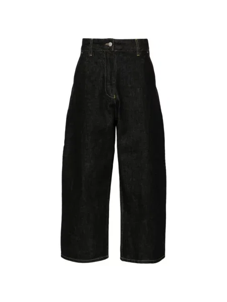 Decupat blugi cu picior larg Studio Nicholson negru