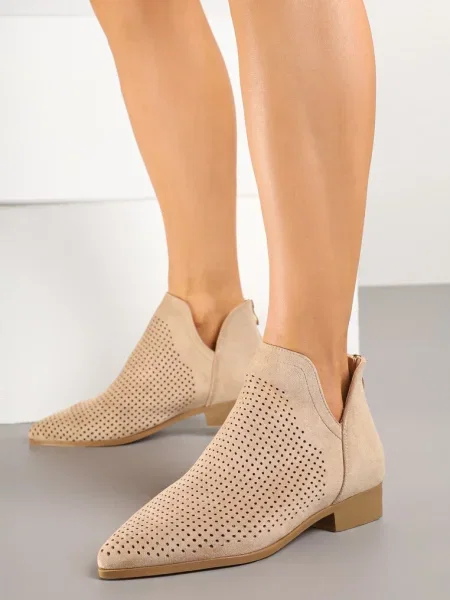 Botine Selanis închis bej