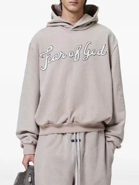 Суичър с качулка Fear Of God с принт