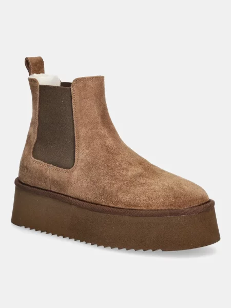 Замшевые сапоги Copenhagen коричневые