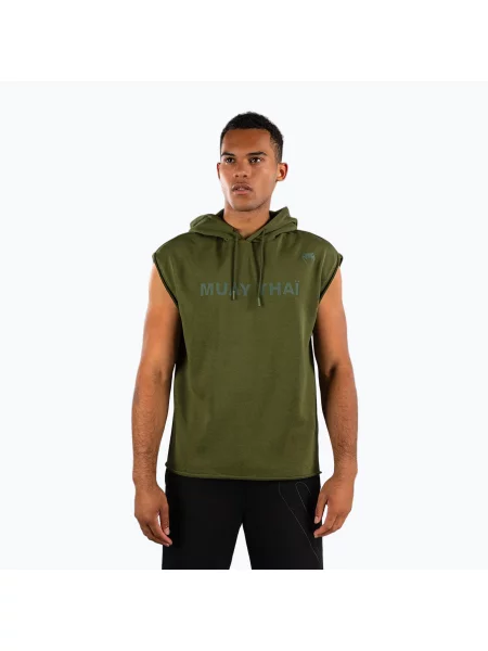 Спортивная кофта Venum без рукавов зеленая