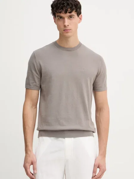 Armani Exchange kratka majica rjava