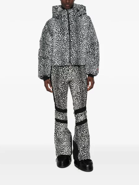 Pantaloni de schi Perfect Moment cu imagine cu model leopard negru