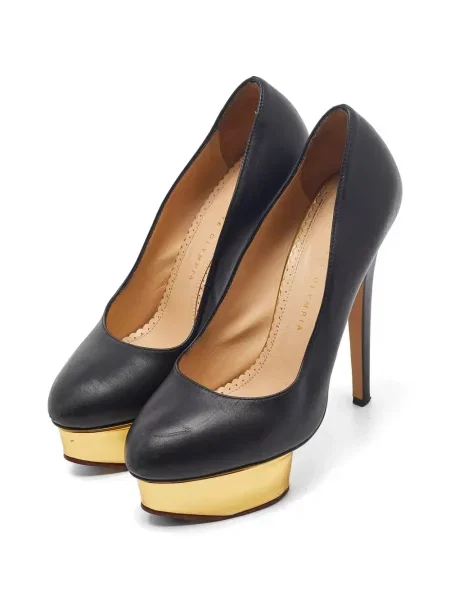 Pantofi cu toc Charlotte Olympia cu platformă negru