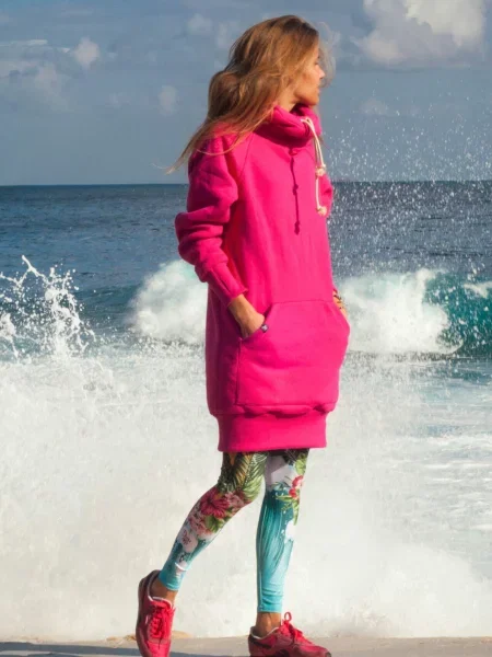 Bluza sportowa z kapturem DEEP TRIP Luzak różowa