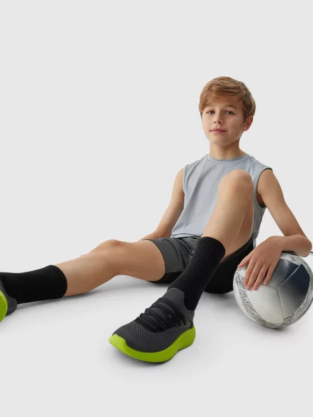 Pantaloni scurți de sport copii 4f negru