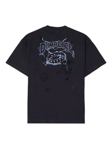 Tricou Domrebel cu imagine negru