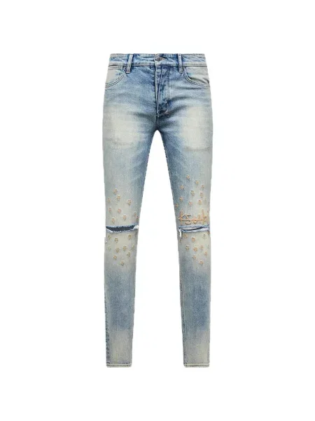 Blugi skinny Ksubi skinny fit albastru