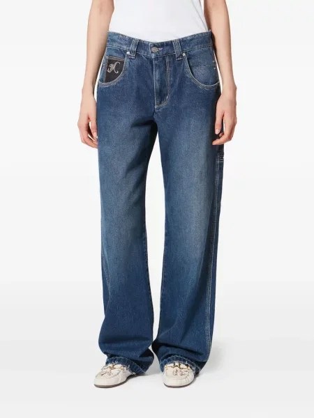 Дънки straight leg Isabel Marant синьо