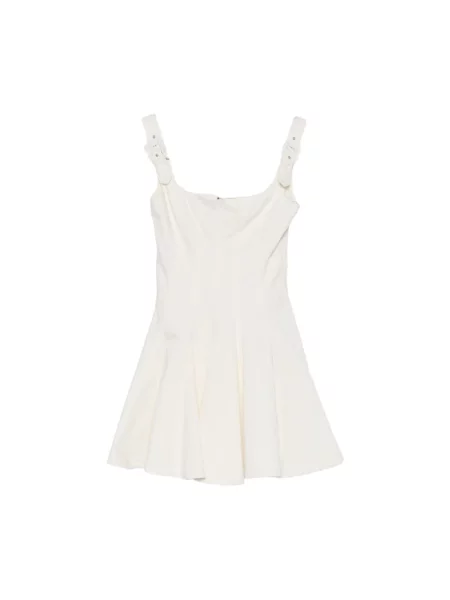 Sukienka jeansowa Versace Jeans Couture dzwony garniturowa beżowa