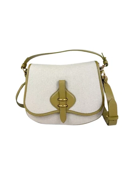 Torba Coccinelle skórzana biała