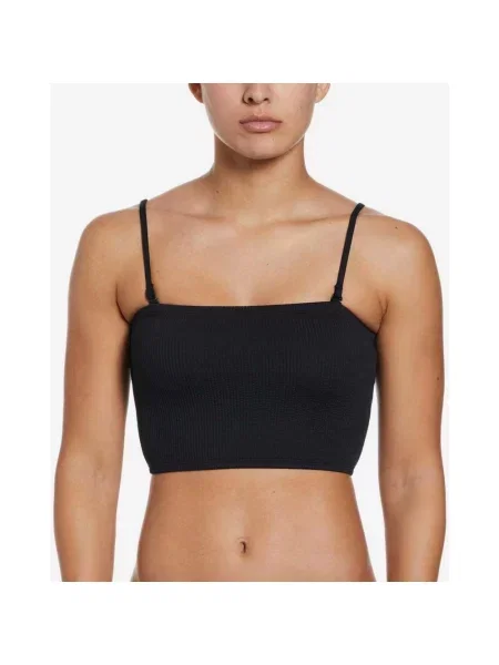 Góra od bikini Nike Swim Bandeau Midkini XL czarna