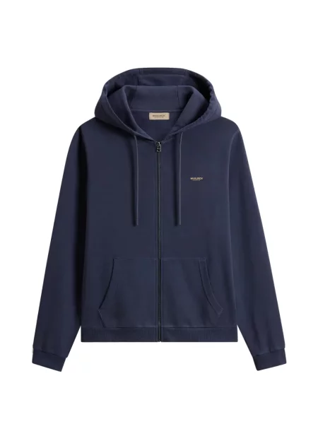 Hanorac cu glugă Woolrich cu imagine albastru