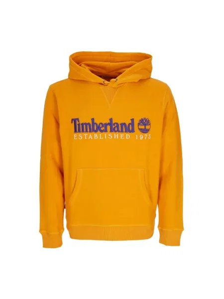 Bluza z kapturem Timberland z kapturem żółta