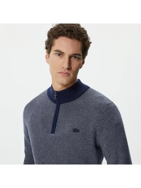 Lacoste Sweter Lacoste granatowy