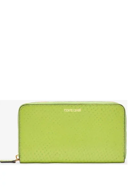 Portofel Roberto Cavalli din piele verde