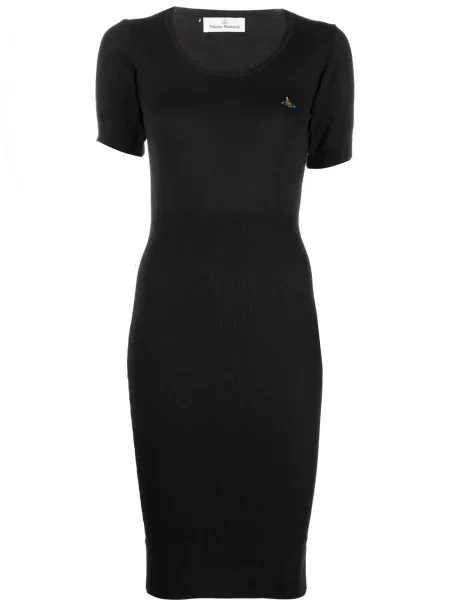 Rochie midi Vivienne Westwood tricotate până la genunchi de costum negru