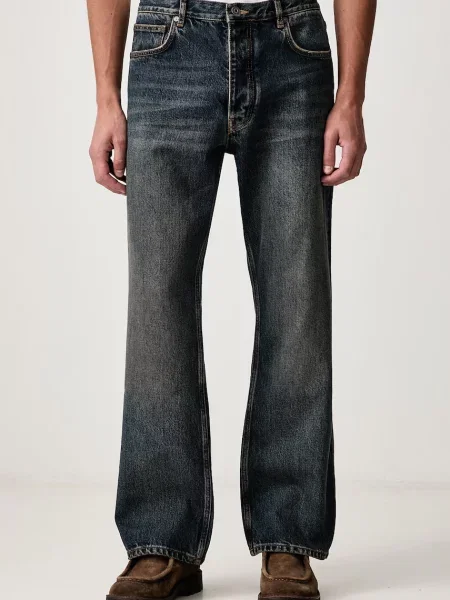 Off-White Half Arrow blugi relaxed fit pentru bărbați alb